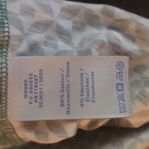 BODEN Jenny Retro MCM Geometric Print Dress in Green and white: US 12R - Picture 8 of 9